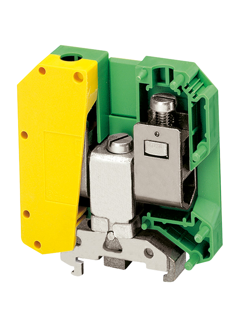 Złączki NSY, zacisk śrubowy uziemienie ochronne 2 punktowy NSYTRV502PE