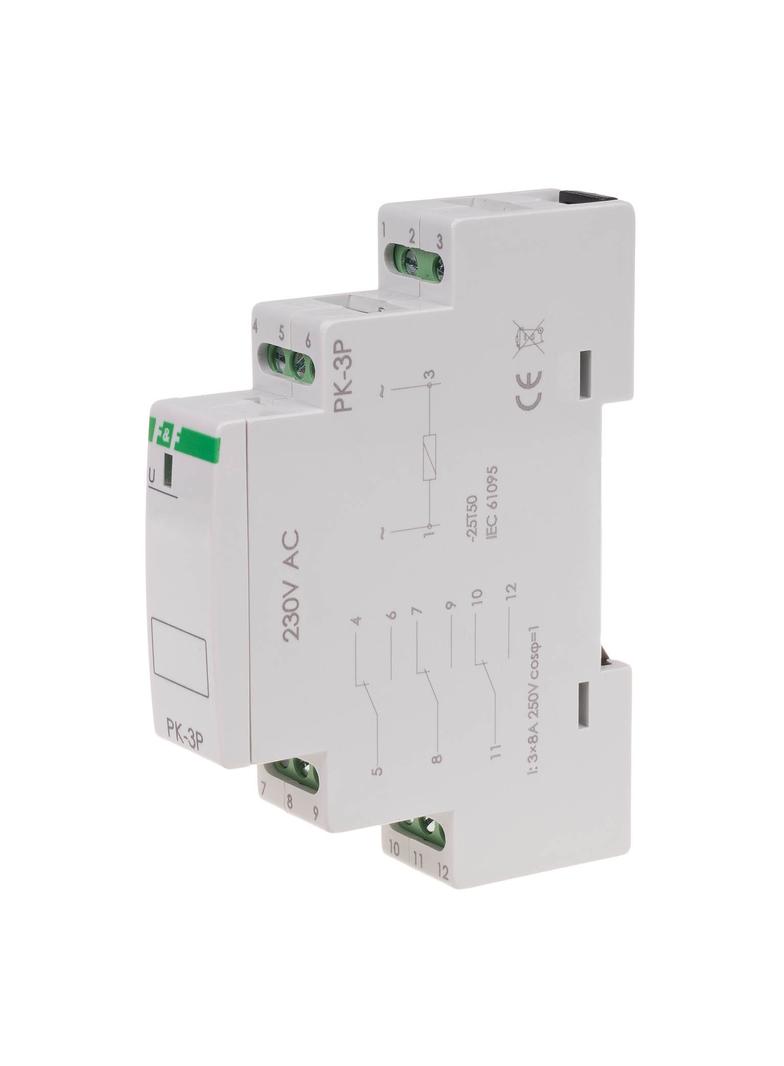 Przekaźnik elektromagnetyczny PK-3P 230V PK-3P-230V F&F