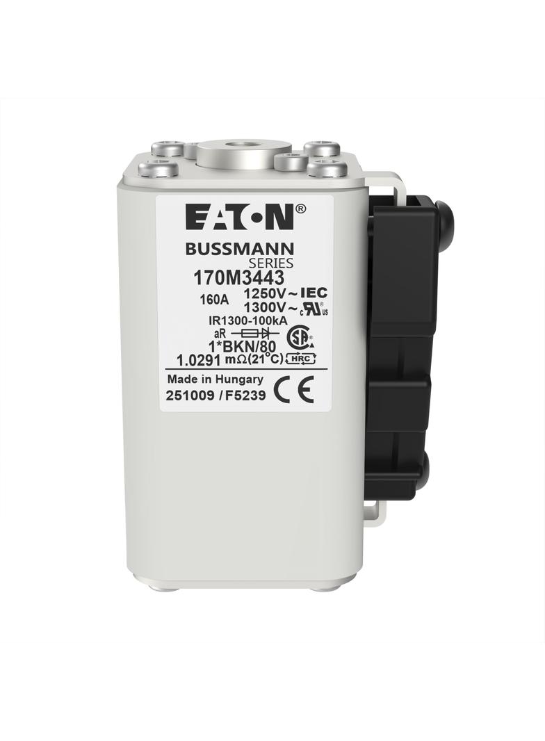 FUSE 160A 1250V 1*BKN/80 AR CU Wkładka szybka 160A AC 1250V rozmiar 1 45x59x81 mm aR 170M3443 EATON
