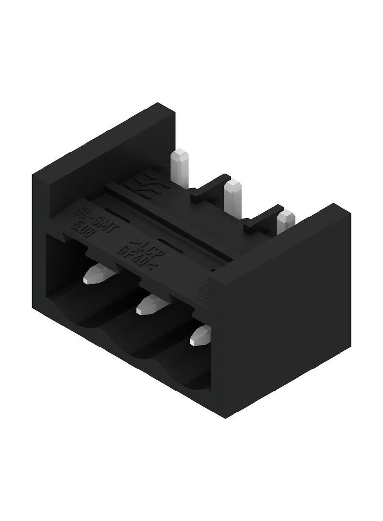 SL-SMT 5.08HC/03/270GH 1.5SN BK RL Wtyki PCB (złącza płyty), 5.08 mm, Liczba biegunów: 3, kąt odejścia: 270° /335szt./ 1877600000 WEIDMÜLLER