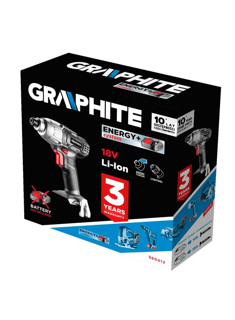 Zakrętarka akumulatorowa Energy+ 18V, Li-Ion, bez akumulatora