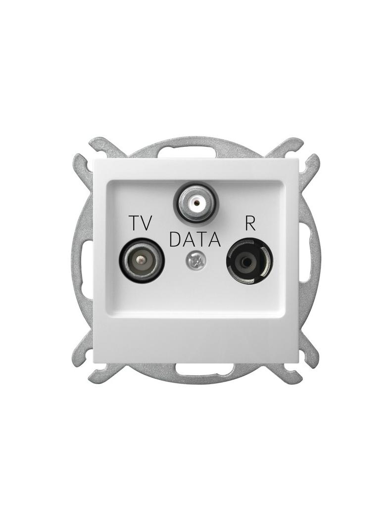 IMPRESJA Gniazdo antenowe RTV-DATA kolor biały GPA-YD/m/00 OSPEL