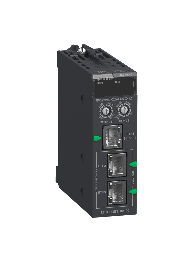 Modicon M580, moduł łącznika sieci Ethernet with, osłona ochronna