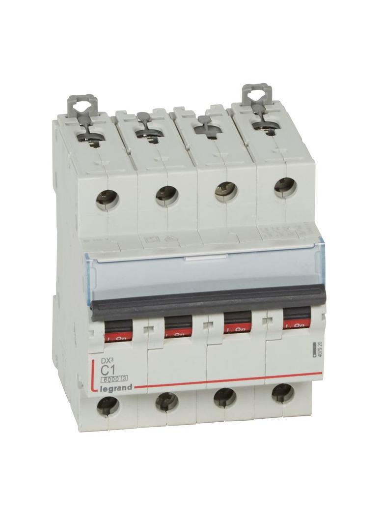 WYŁĄCZNIK NADPRĄDOWY S 304 4P C 1A 6000A SERII DX3, Legrand