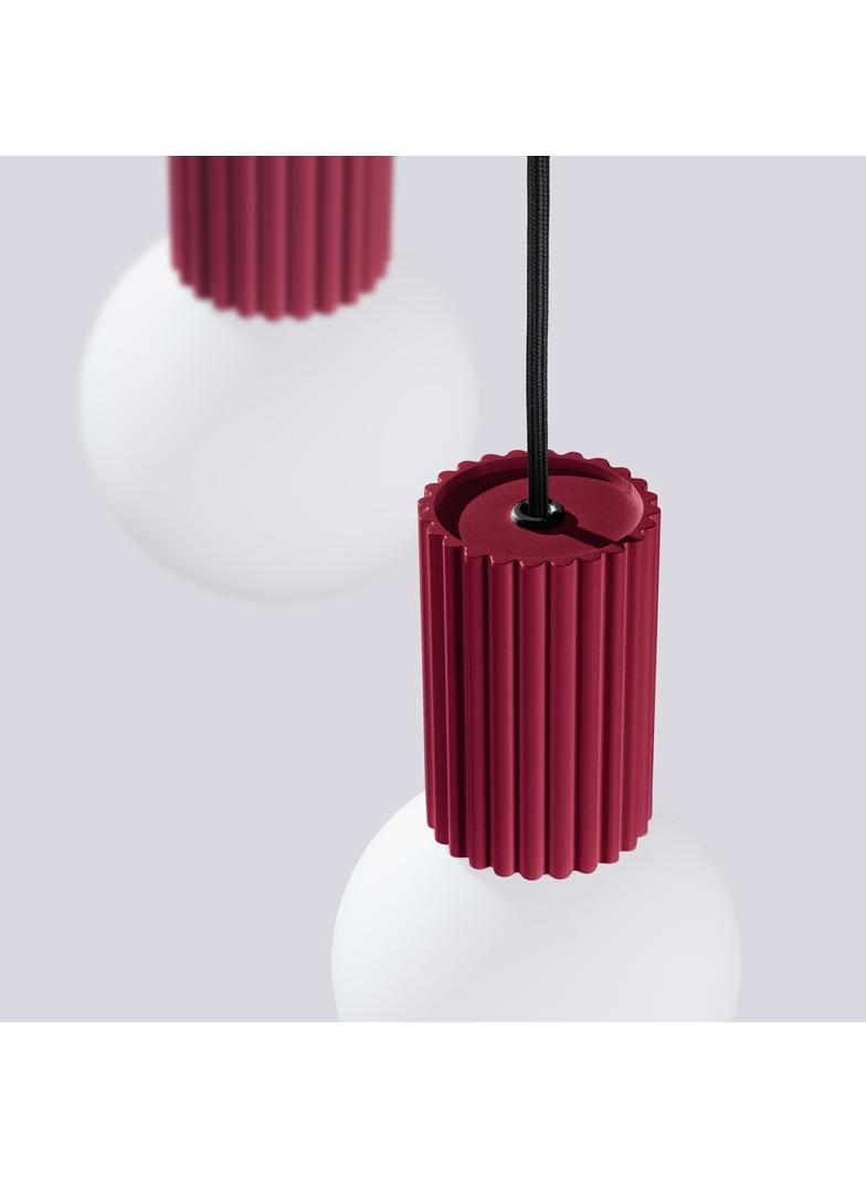 Lampa wisząca HALO 3P burgund