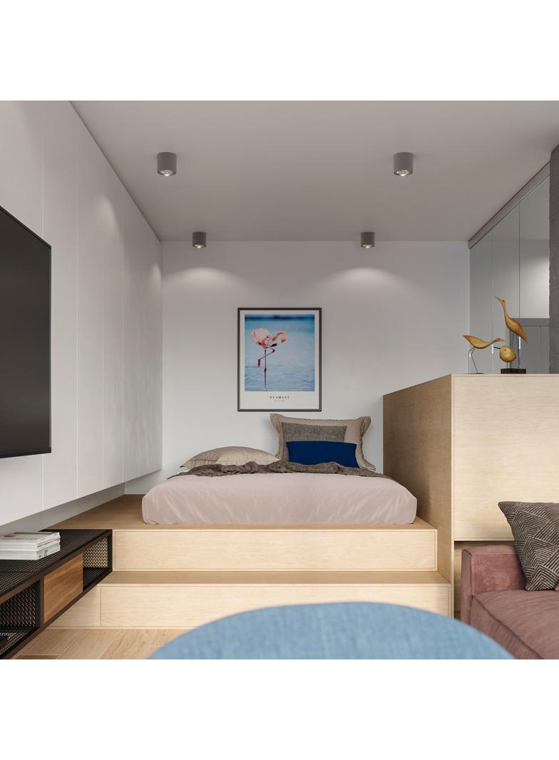 Sollux Plafon TIUBE szary SL.0696