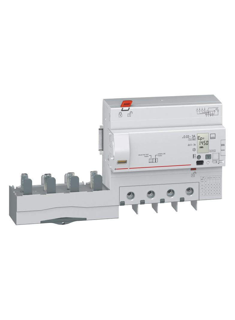 BLOK RÓŻNICOWOPRĄDOWY Z LICZNIKIEM ENERGII PR 304 4P 125A Z REGULACJĄ 30-3000MA TYP F (HPI) SERII DX
