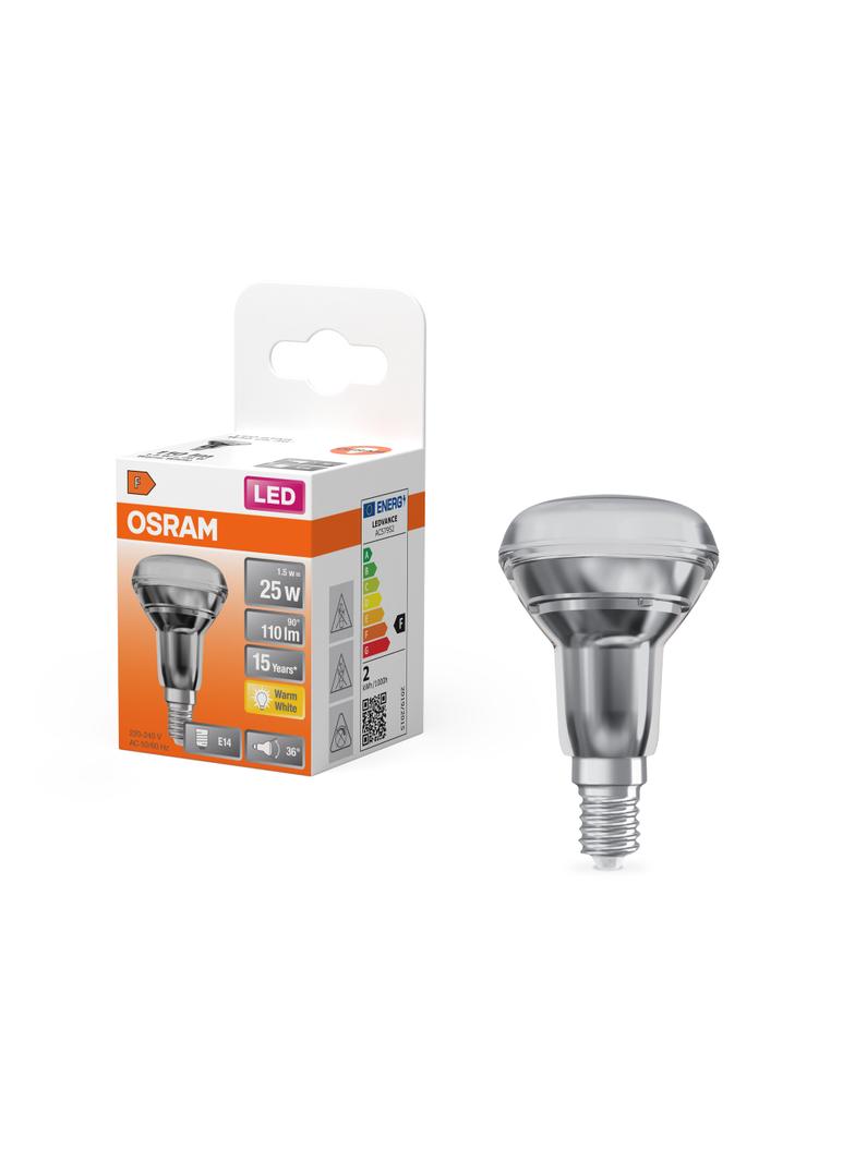 LED STAR R39 12 non-dim 90° 1,5W 827 E14 LEDVANCE