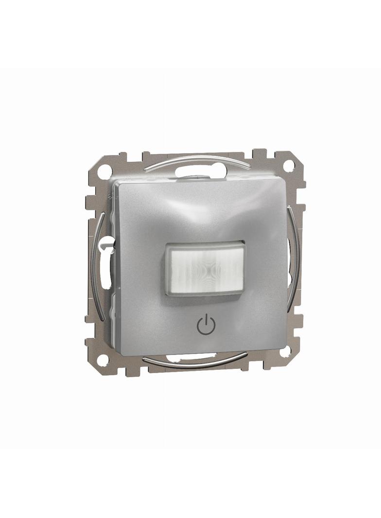 Sedna Design & Elements, czujnik ruchu z łącznikiem, srebrne aluminium