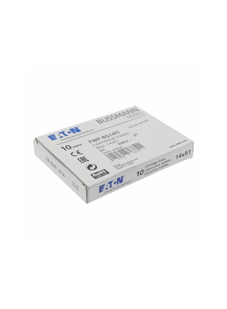 8A 690V AC gR 14X51mm FUSE WITH STRIKER Wkładka szybka 8A AC 690V 14x51 gR IEC UL wybijak FWP-8G14FI