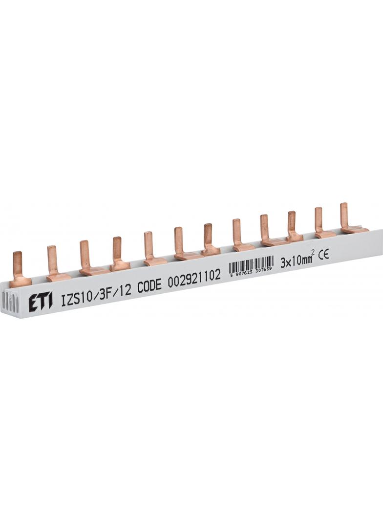 Szyna łączeniowa sztyftowa 3P 63A 10mm2 (12 mod.) IZS10/3F/12 (0,21) 002921102 ETI