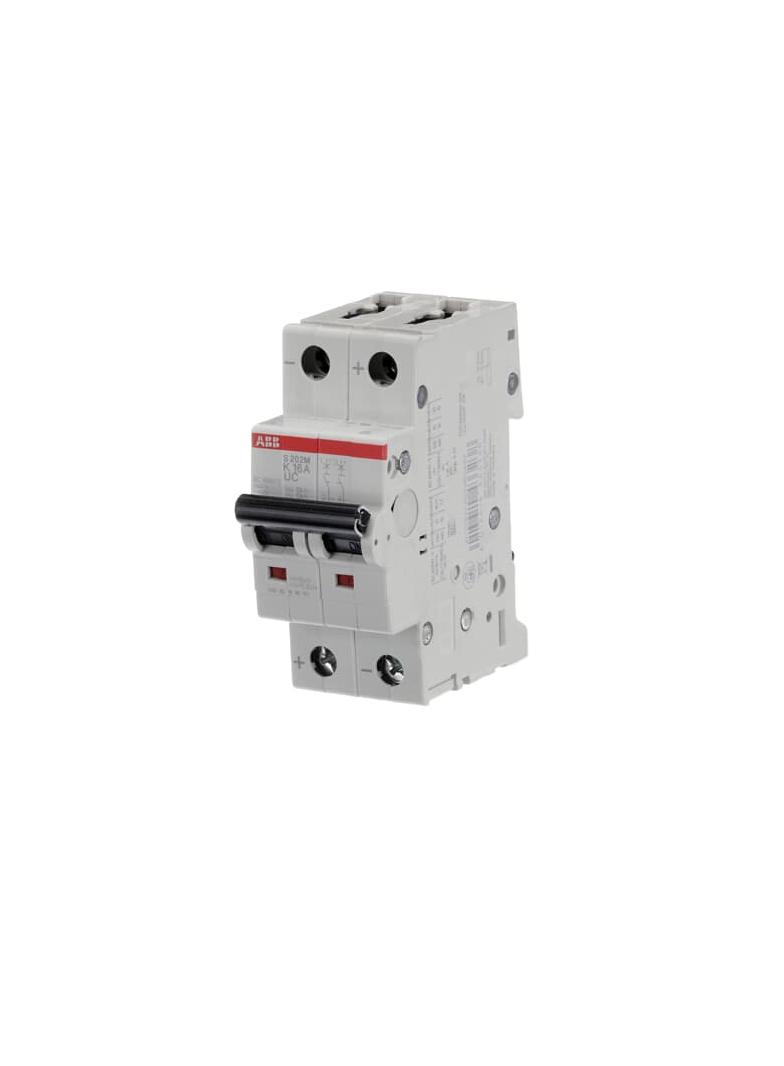 S202M-K16UC Wyłącznik nadprądowy 10kA AC/DC 2P K16A 2CDS272061R0467 ABB