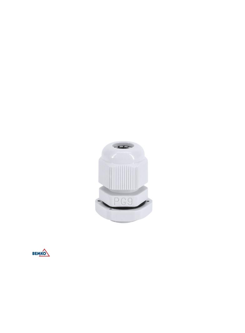 DŁAWNICA KABLOWA SZARA PG-9 (OPK. 100SZT.)