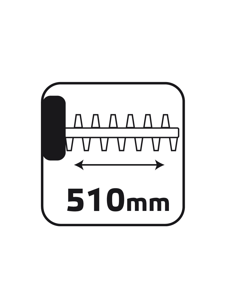 Nożyce do żywopłotu 600W, szerokość cięcia 450 mm