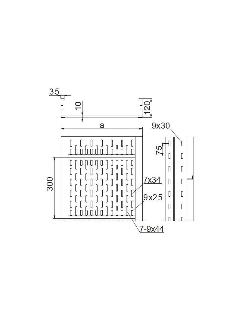 KSP200H120/6 Korytko 1,5 mm