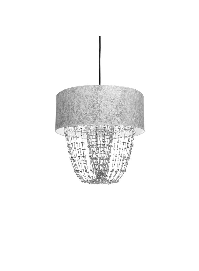 lampa wisząca Almeria E27 srebrna MLP6437 Milagro