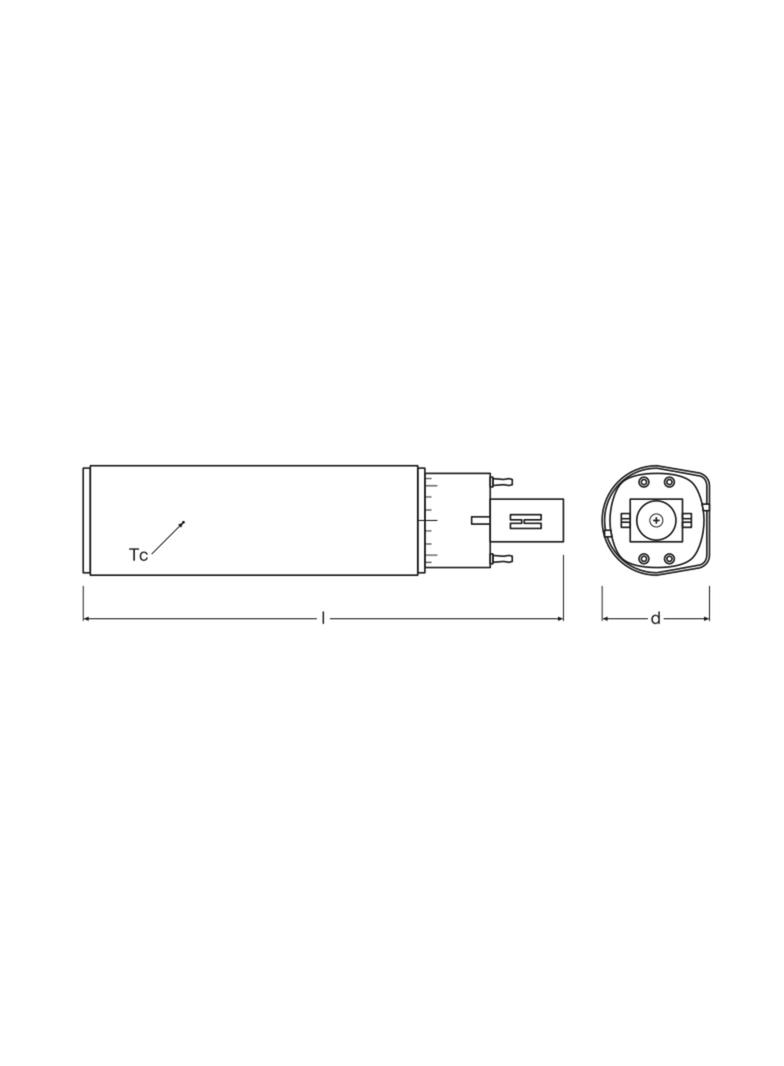 DULUX D E LED FR 13 ECG, AC mains 6W 840 G24q-1 TRZONKI SPECJALNE LEDVANCE