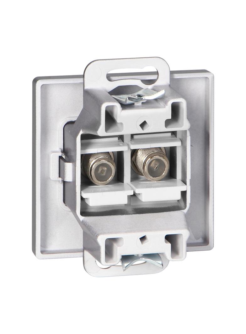 Gniazdo podw. typu F Pearl, TV/F-F1/P2, antracyt OR-OE-7714/2/A ORNO