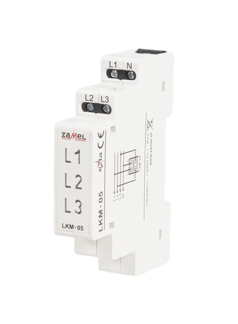WSKAŹNIK ZASILANIA 230V/400V LED ŻÓŁTA/ZIELONA/CZERWONA TN TYP: LKM-05-40 EXT10000048 EXT10000048-WPL ZAMEL