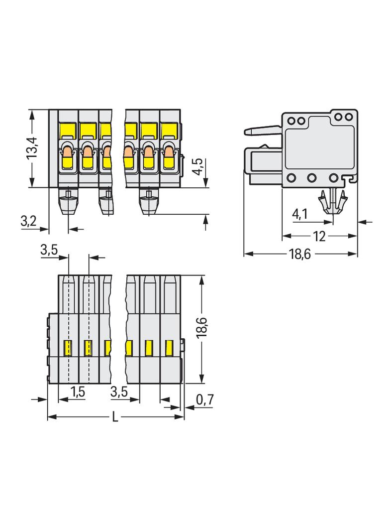 1-przewodowe gniazdo