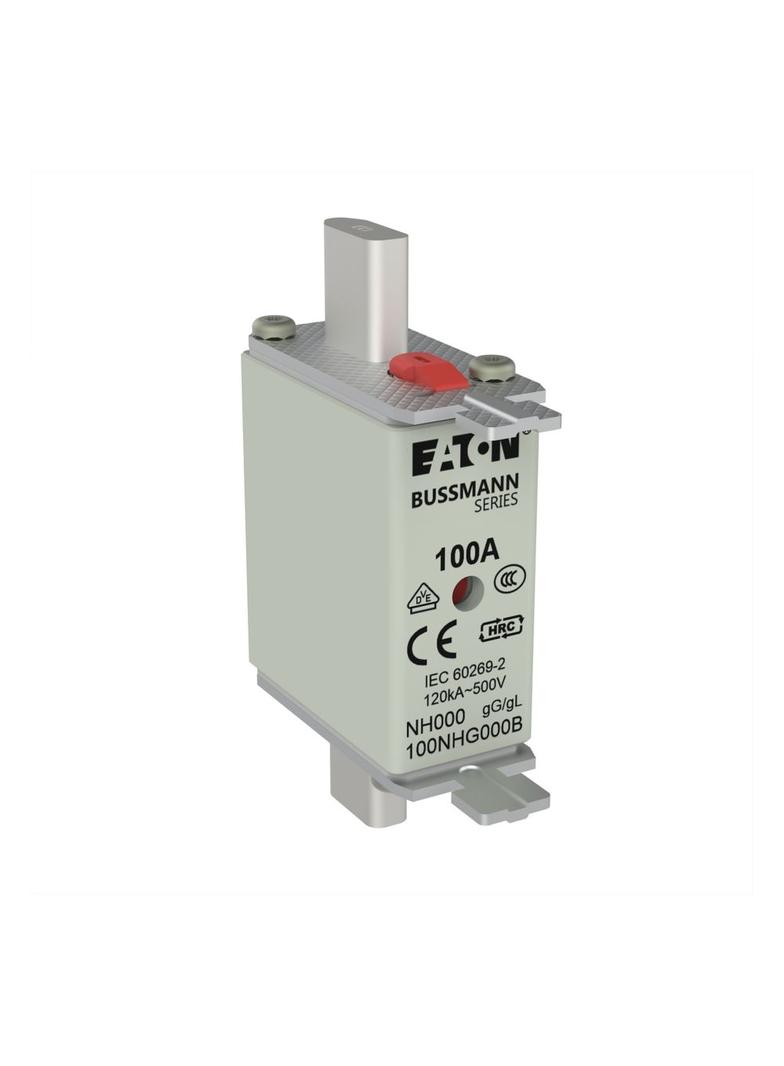 NH FUSE 100A 500V GG/GL SIZE 000 Wkładka NH000 100A 500V GL/GG podwójny wskaźnik 100NHG000B EATON
