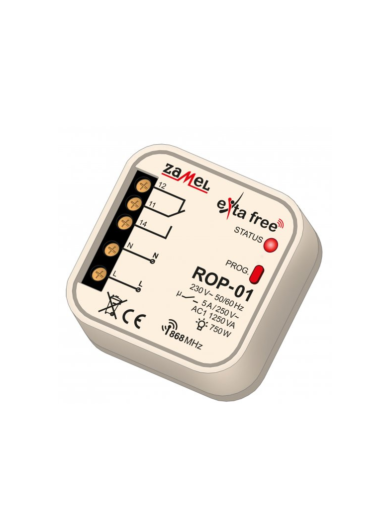 RADIOWY ODBIORNIK DOPUSZKOWY 1-KANAŁOWY TYP: ROP-01