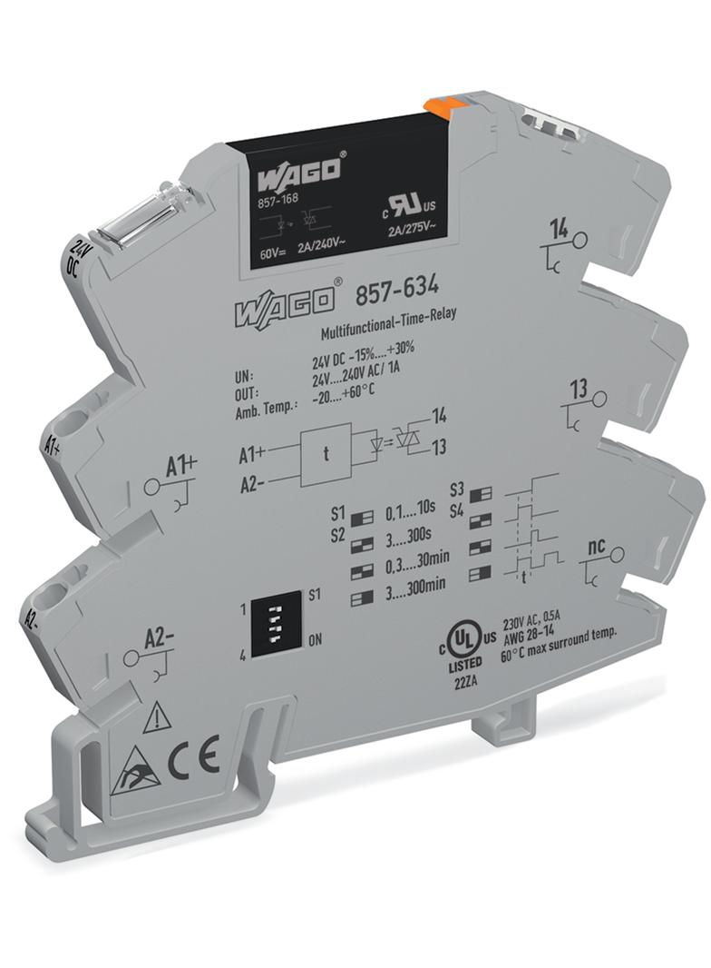 przekaźnik czasowy wielofunkcyjny 24 V do 230 V DC WAGO