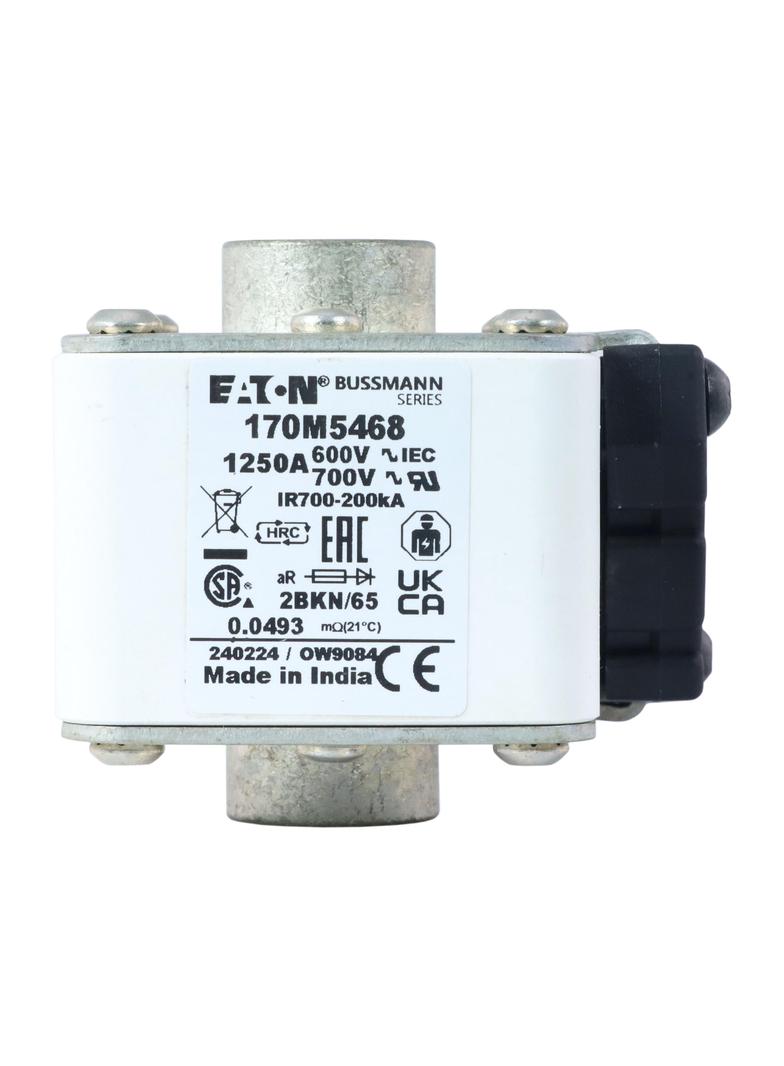 FUSE 1250A 600V 2BKN/65 AR UC Wkładka szybka 1250A AC 600V rozmiar 2 aR IEC UL 170M5468 EATON