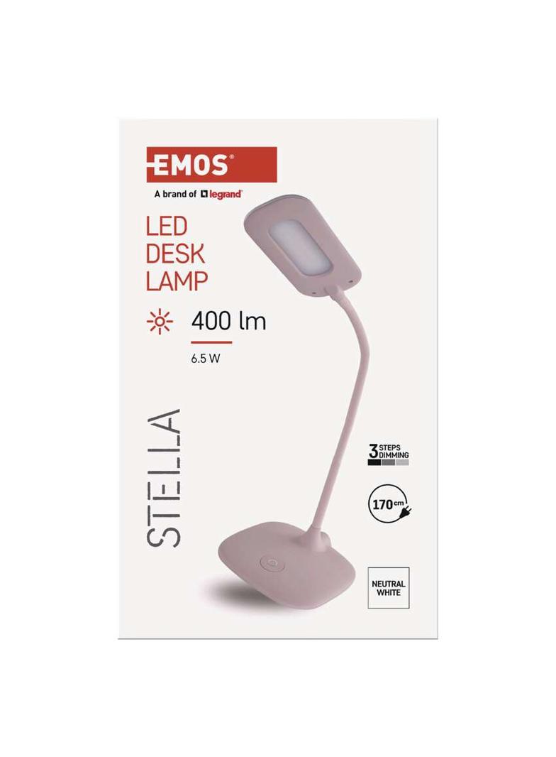 Lampa biurkowa LED STELLA różowa Z7602P EMOS