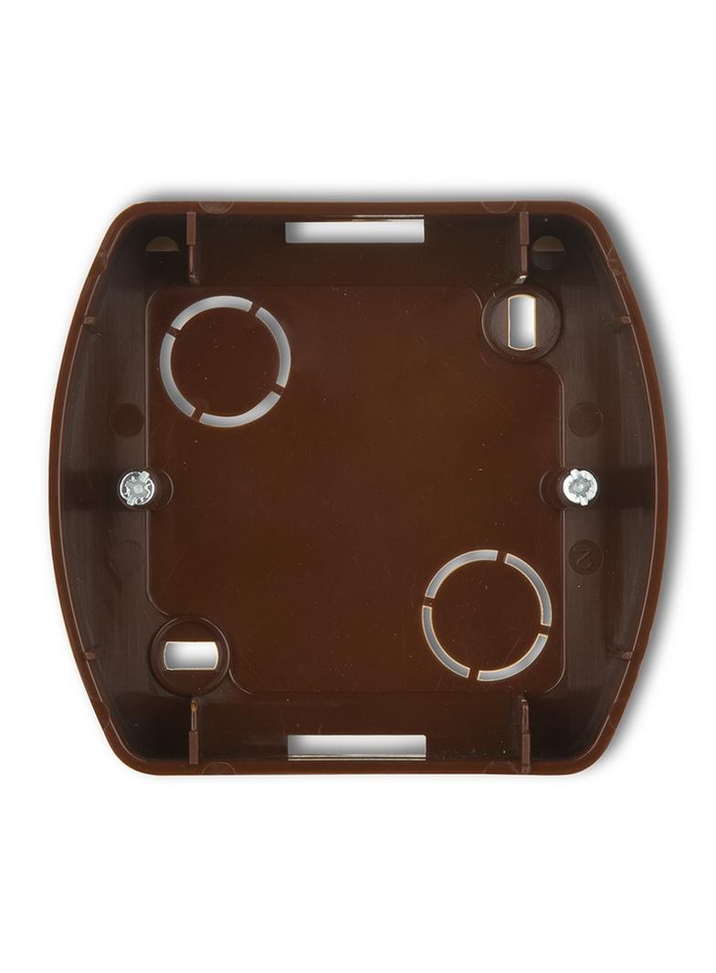 TREND Puszka montażowa pozioma pojedyncza brązowy metalik