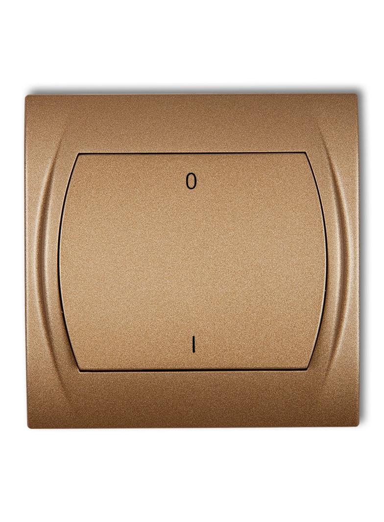 LOGO Łącznik dwubiegunowy podświetlany złoty metalik 8LWP-9L KARLIK