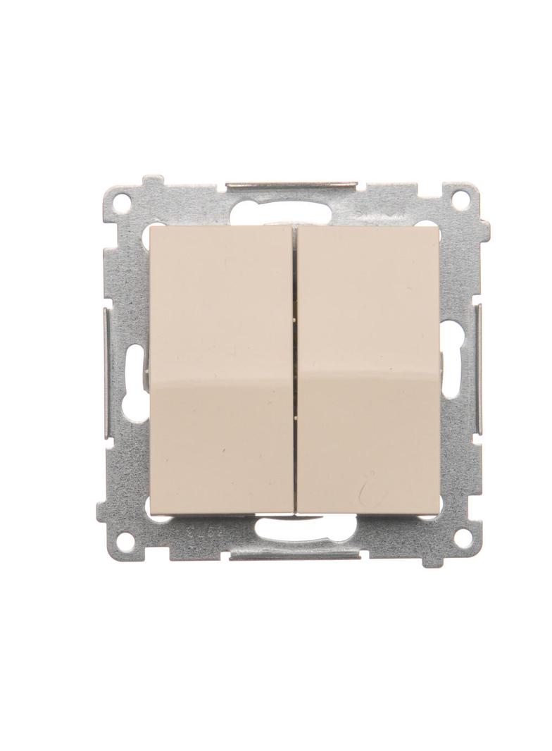 Simon 54 Łącznik świecznikowy 10A 250V szybkozłączka kremowy DW5.01/41 KONTAKT