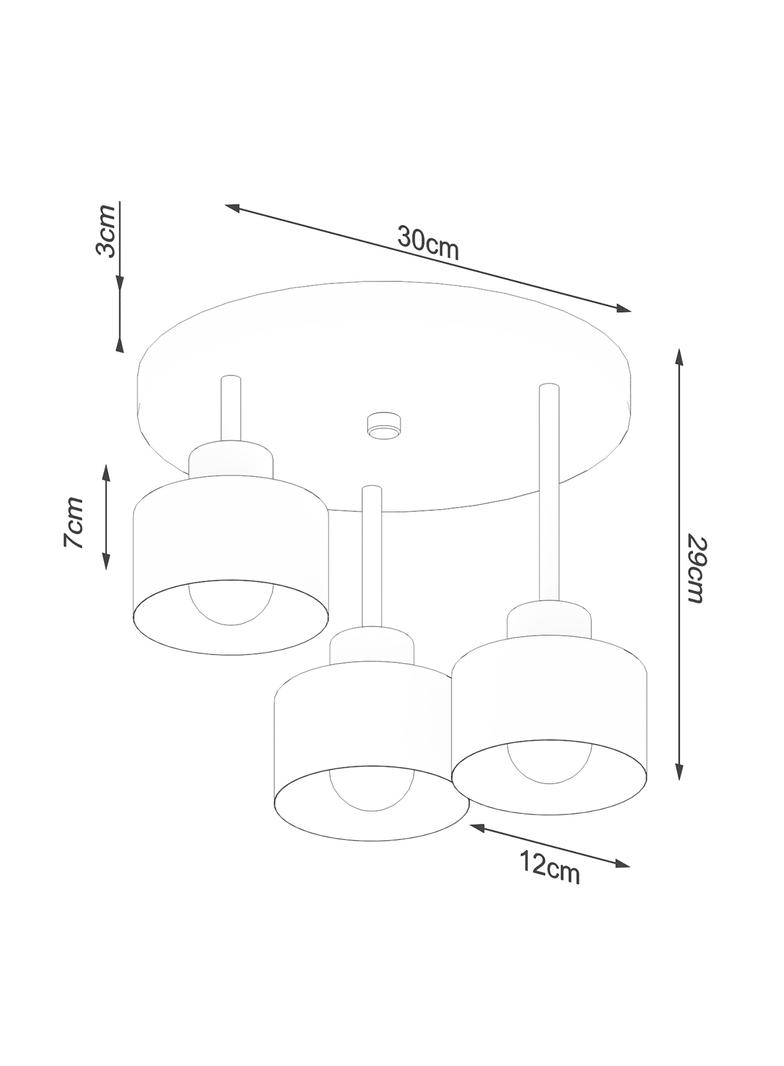 Sollux Plafon SAVAR 3 czarny SL.1131