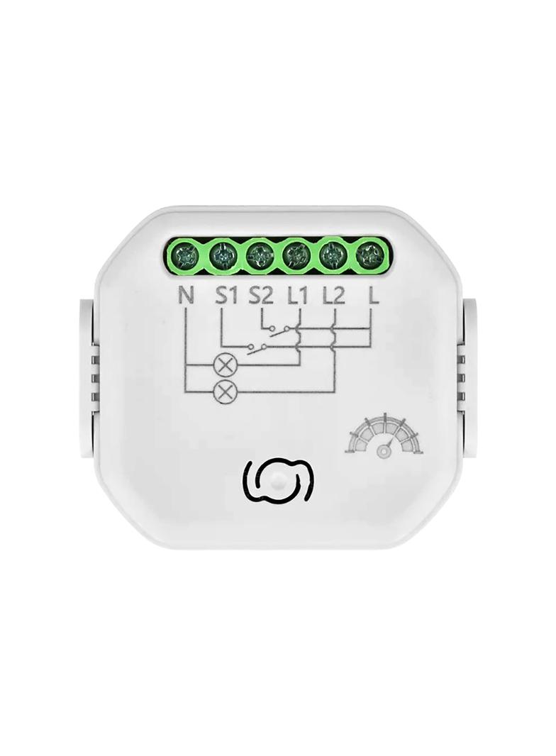 Przekaźnik dopuszkowy 2-kanałowy ze ściemniaczem Tuya Smart Wi-Fi+BLE