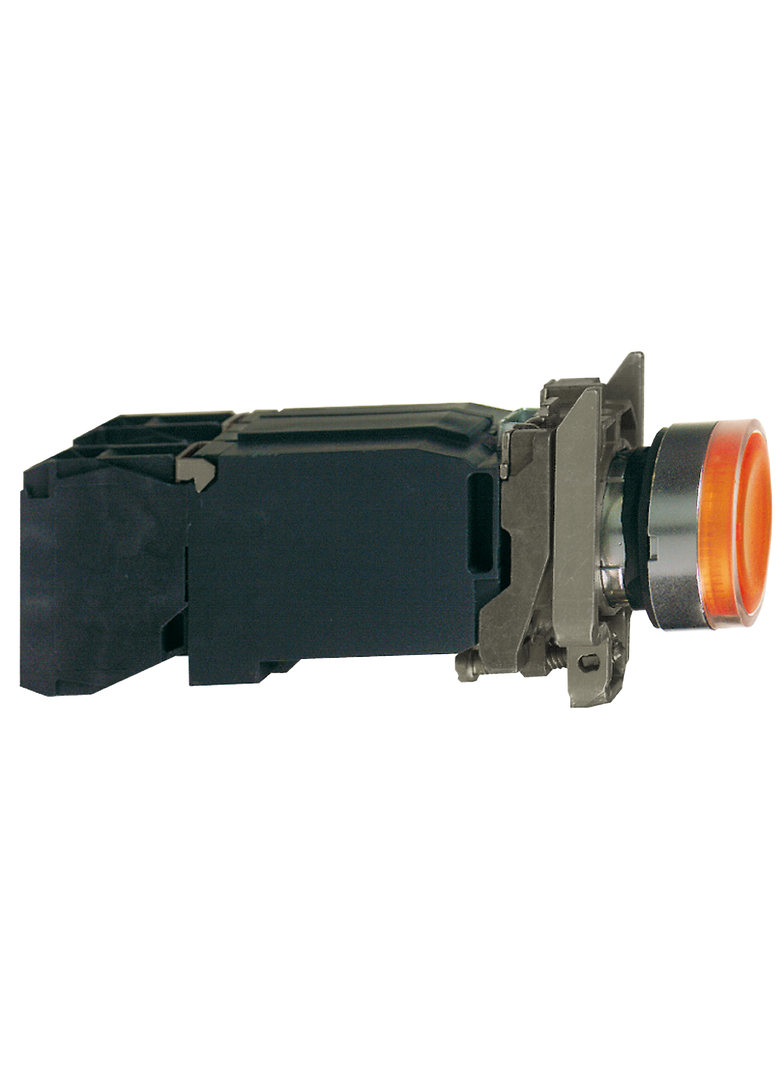 Harmony XB4 Przycisk płaski pomarańczowy żarówka 220/240V transformator metalowy