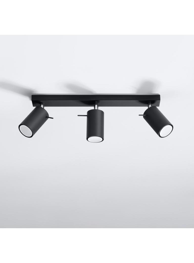 Sollux Plafon RING 3L czarny SL.0093