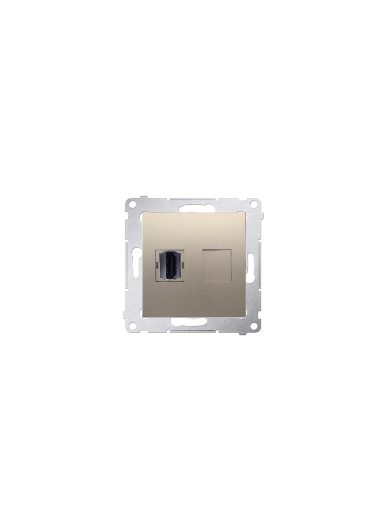 Simon 54 Gniazdo HDMI złoty mat DGHDMI.01/44 KONTAKT