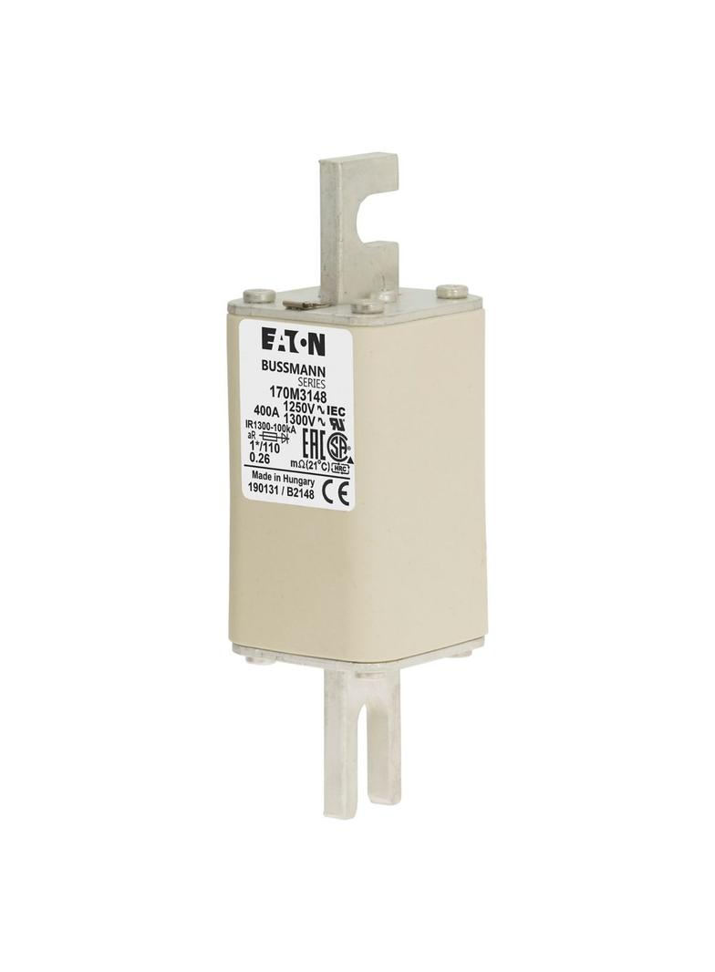 400A 1250V 1*/110 aR INDICATOR FUSE Wkładka szybka 400A AC 1250V rozmiar 1 45x45x138 170M3148 EATON
