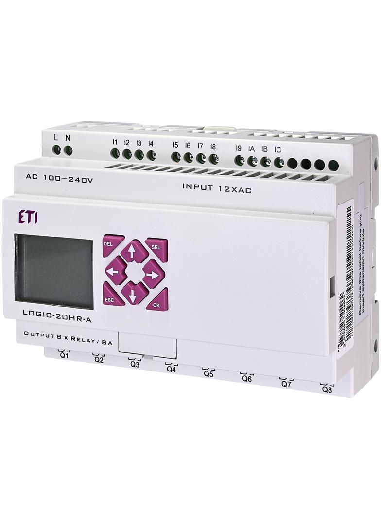 Przek. programowalny 100-240VAC 12/8 we/wy przek. LOGIC-20HR-A 004780004 ETI