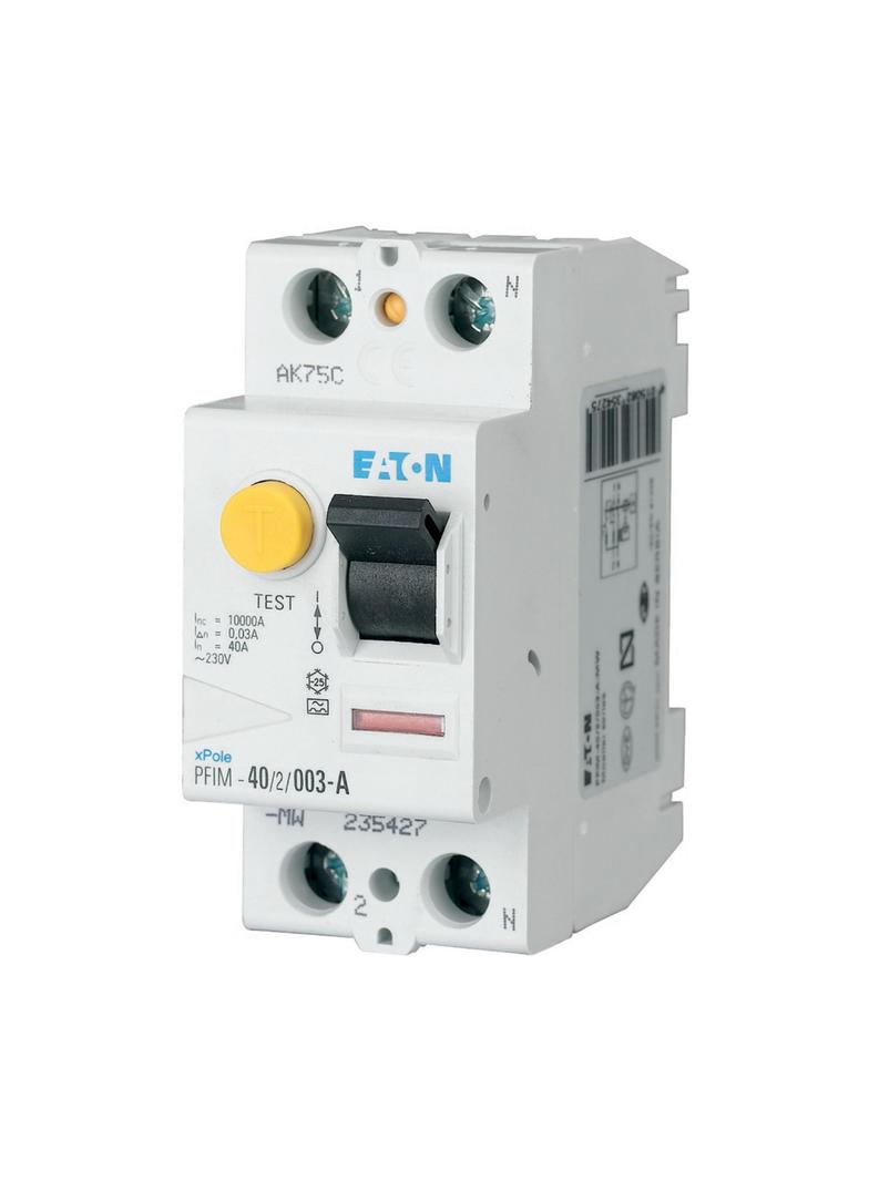 PFIM-100/2/003 Wyłącznik różnicowoprądowy 10kA 100A 2P 30mA typ AC 102821 EATON