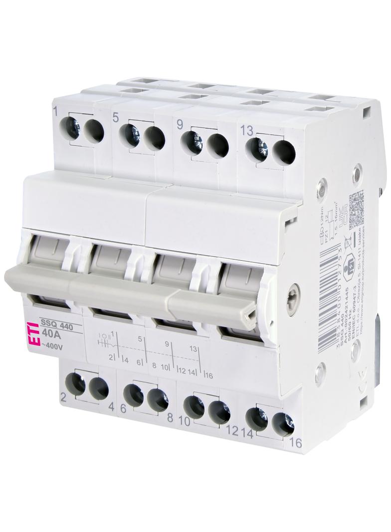 Przełącznik trójpołożeniowy modułowy 40A 4P SSQ 440 002421445 ETI