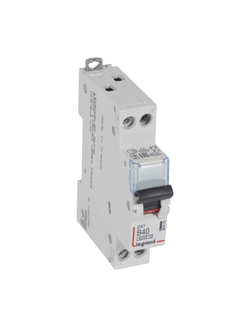 Wyłącznik Nadprądowy S 301N 1P+N B 40 6kA DX3 407479 LEGRAND
