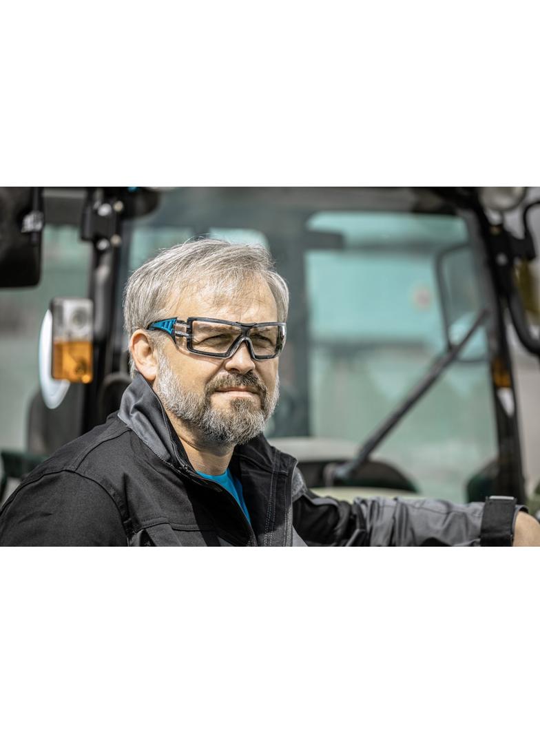 LOTZEN okulary ochronne bezbarwne/niebieskie uni