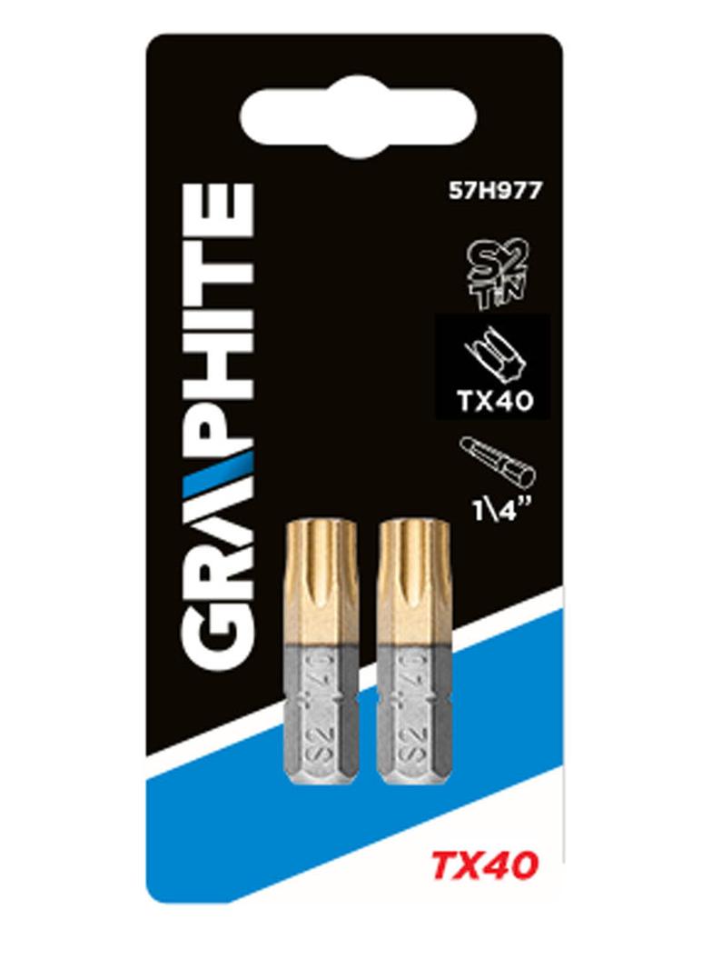 Końcówki wkrętakowe TX40 x 25 mm, 2 szt.