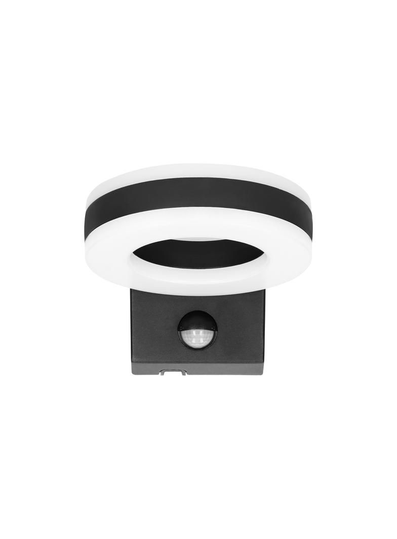 HOWLIT LED 20W oprawa ogrodowa z czujnikiem ruchu 1800lm IP65 4000K czarna AD-OP-6205BLPMR4 ORNO