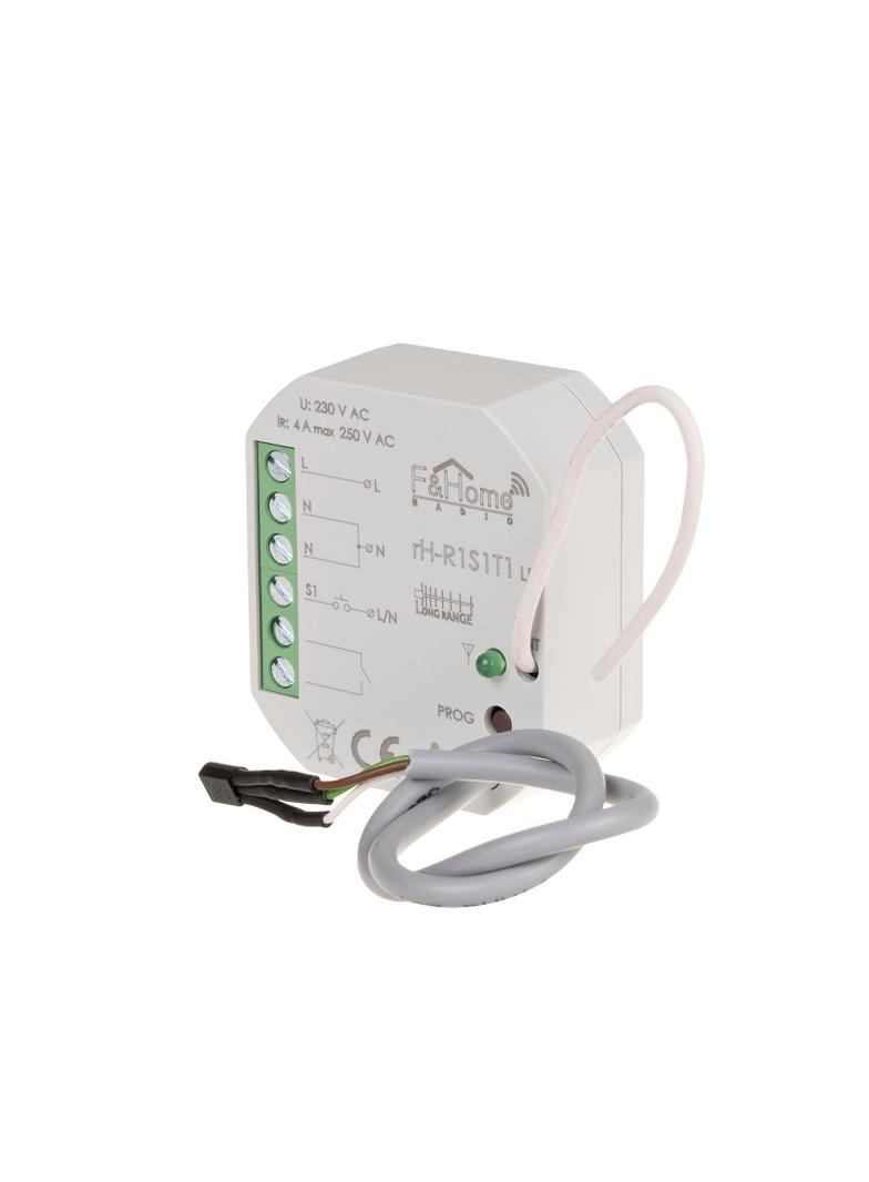 Radiowy pojedynczy przekaźnik, z nadajnikiem i czujnikiem temperatury