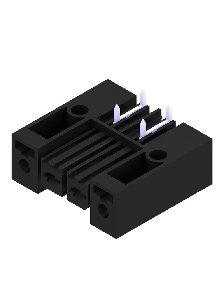 BVL 7.62HP/02/270FI 3.5SN BK BX Wtyki PCB (złącza płyty), 7.62 mm, Liczba biegunów: 2, kąt odejścia: 270° /100szt./ 1929410000 WEIDMÜLLER