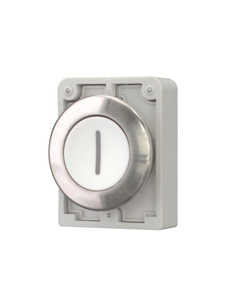 M30I-FDR-W-X1 Przycisk 30mm płaski biały bez samopowrotu I stal nierdzewna 188104 EATON
