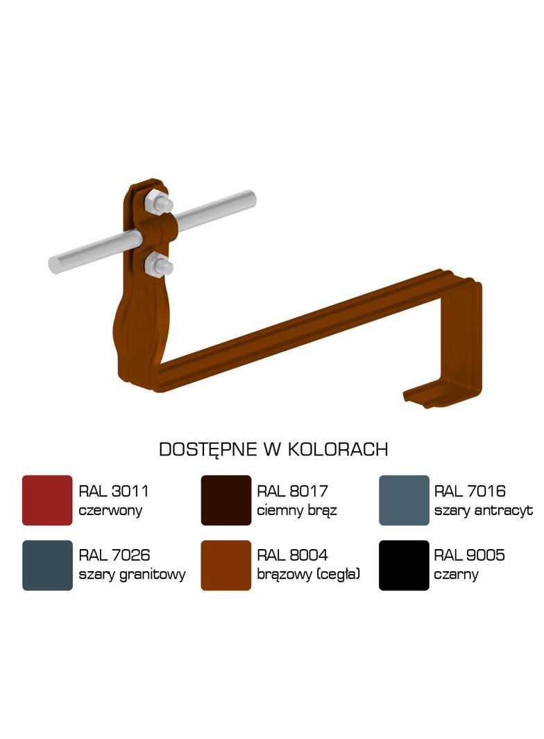 AN-28F/LA/-N Uchwyt dach.prof.skr.Z-śr. WZÓR 10 H=10cm /LA/