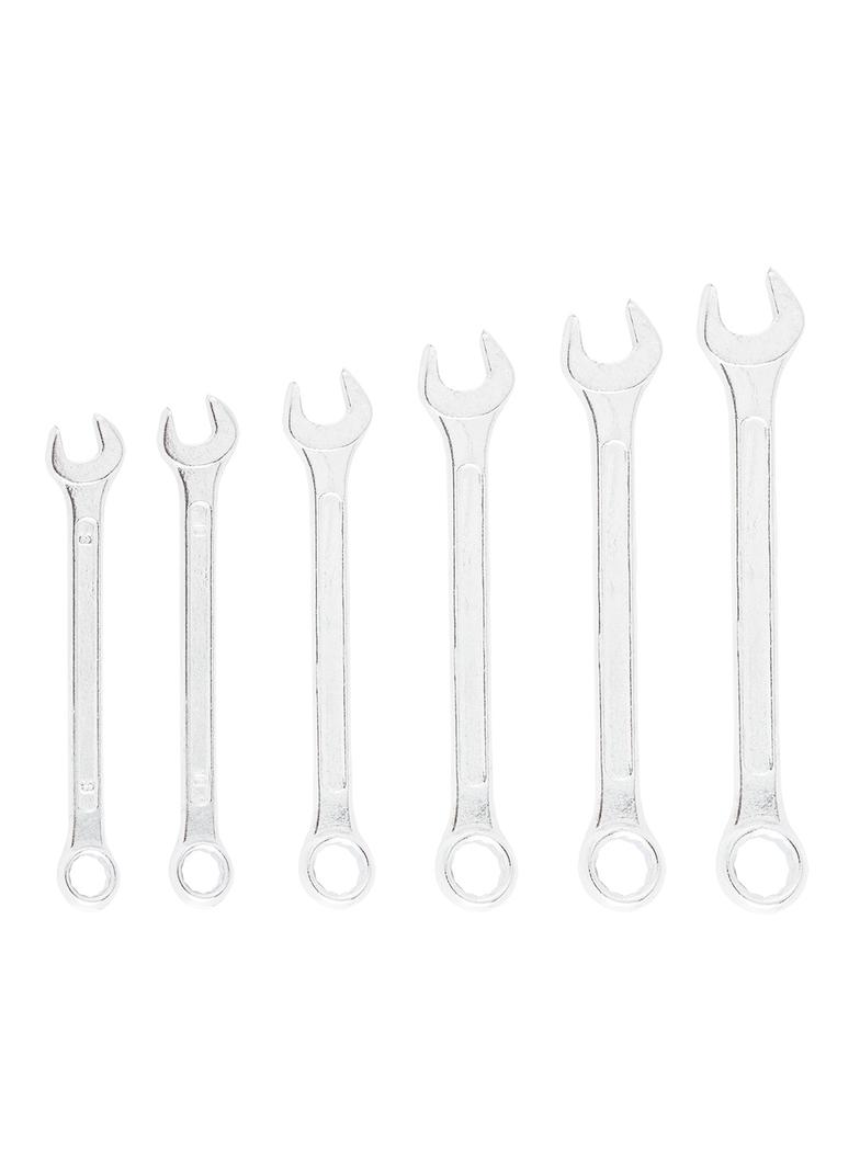 Klucze płasko-oczkowe 8-17 mm, zestaw 6 szt.